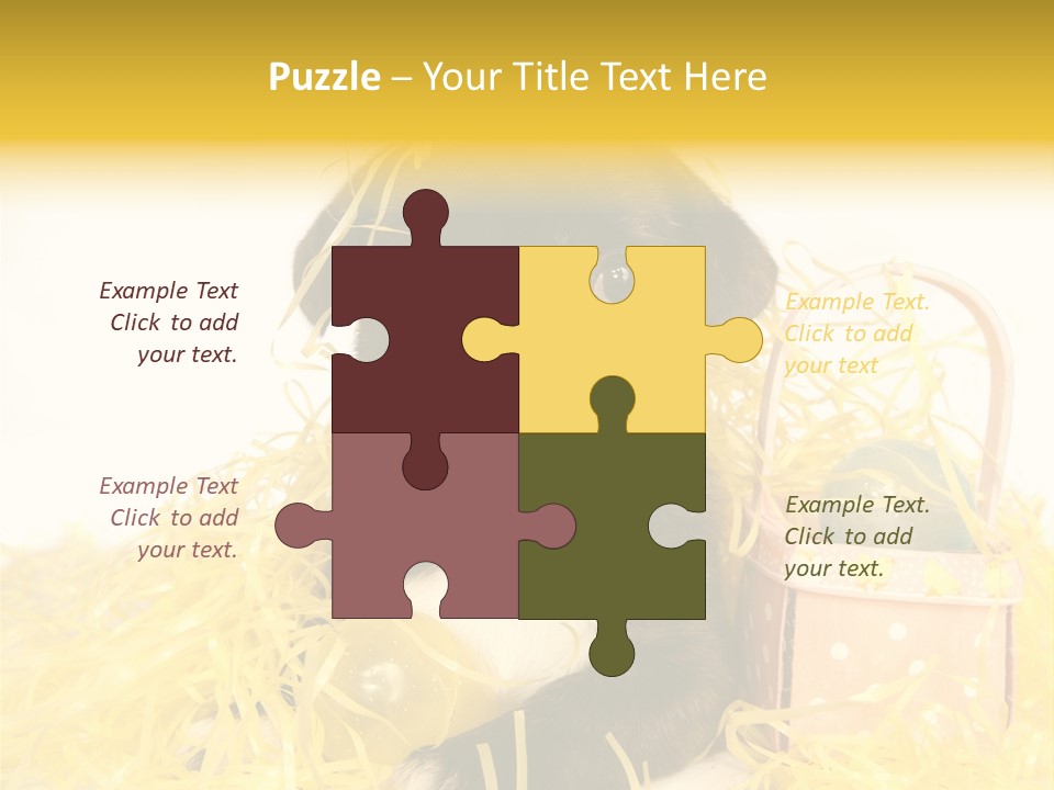 Puppy Expression Brown PowerPoint Template