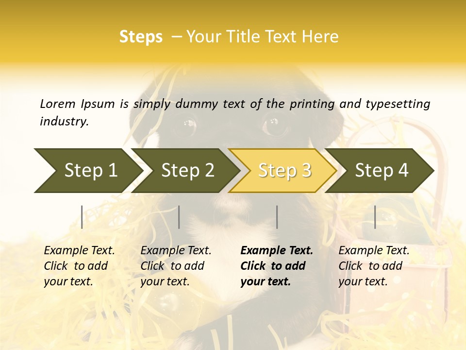 Puppy Expression Brown PowerPoint Template