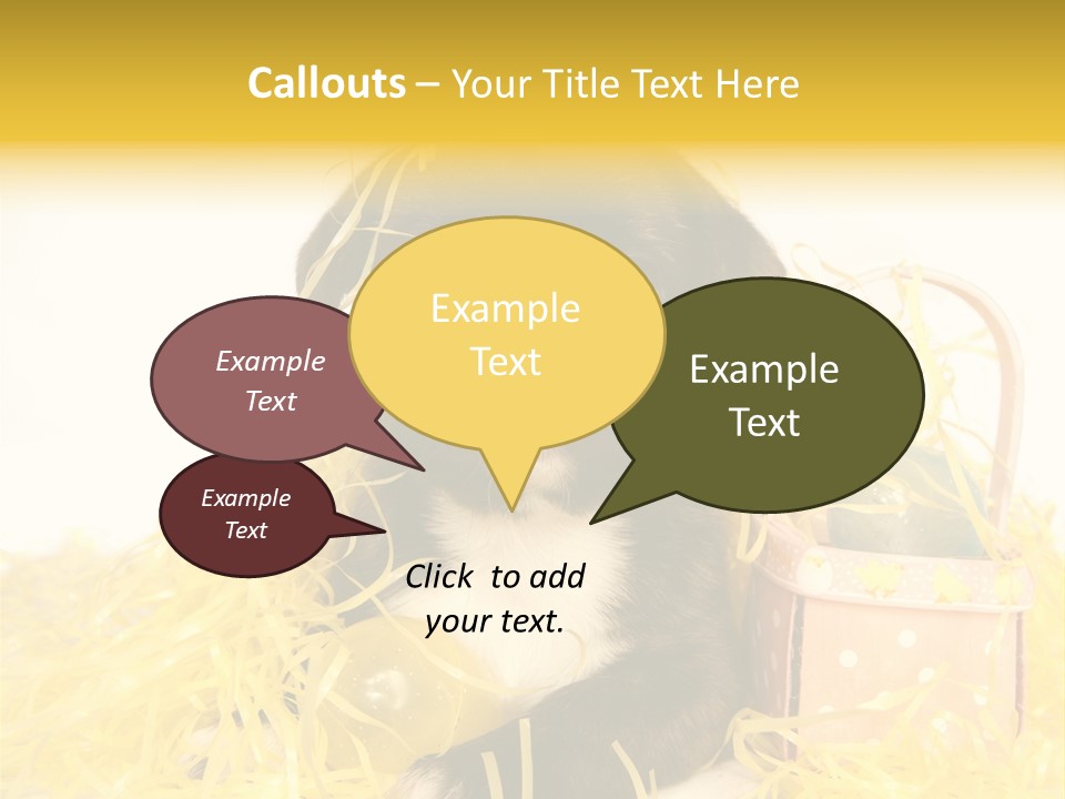 Puppy Expression Brown PowerPoint Template