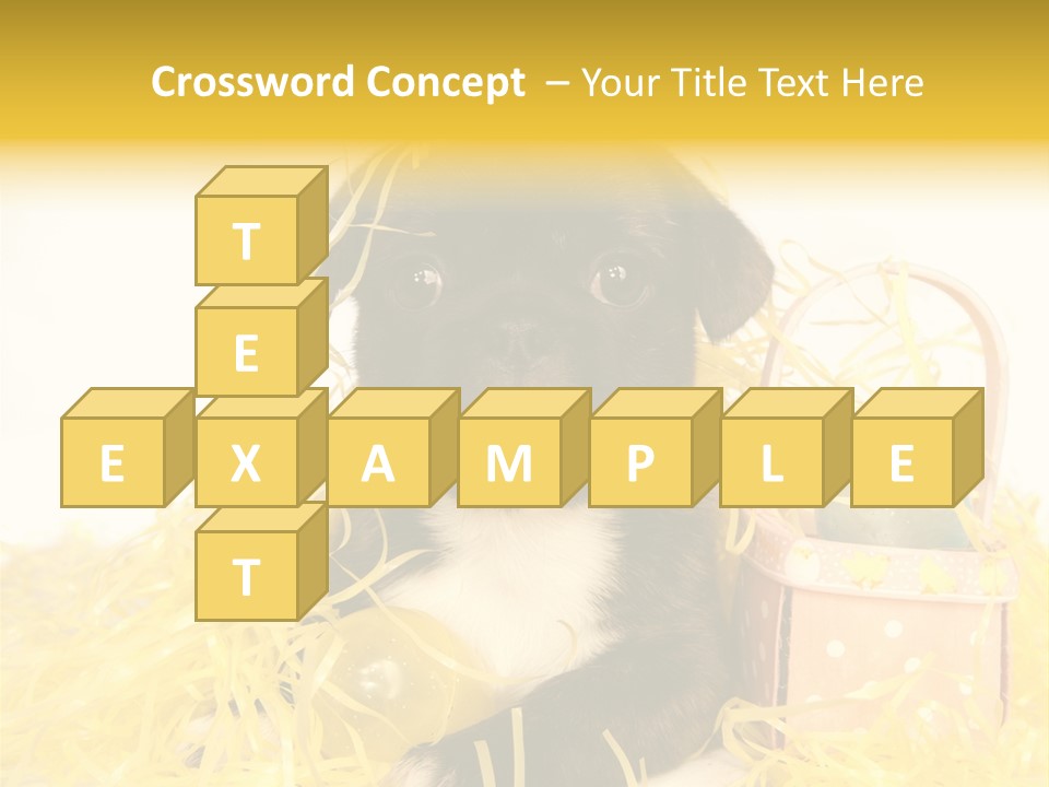 Puppy Expression Brown PowerPoint Template