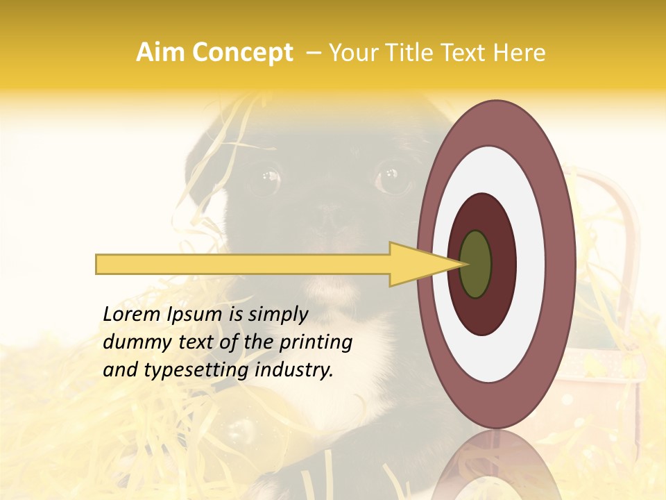 Puppy Expression Brown PowerPoint Template