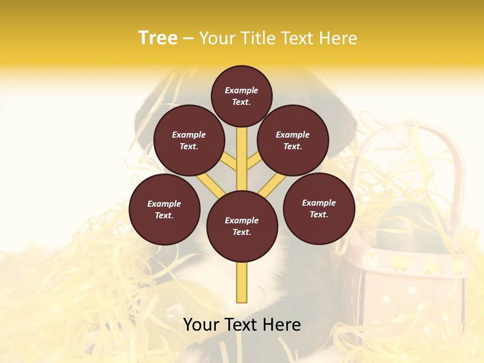 Puppy Expression Brown PowerPoint Template