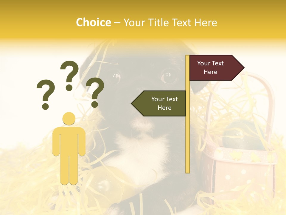 Puppy Expression Brown PowerPoint Template