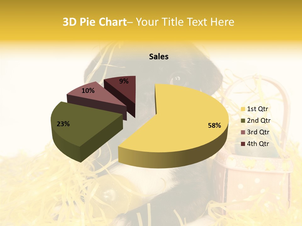 Puppy Expression Brown PowerPoint Template