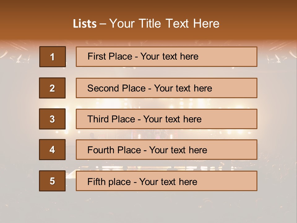 Yellow Compete Illumination PowerPoint Template