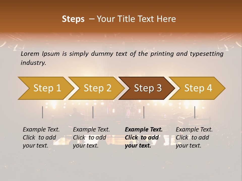 Yellow Compete Illumination PowerPoint Template