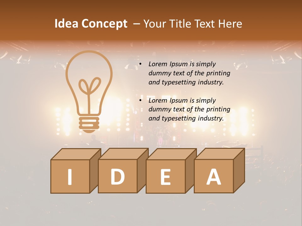 Yellow Compete Illumination PowerPoint Template
