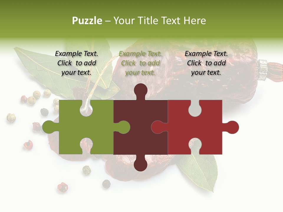 Pepper Cuisine Salame PowerPoint Template