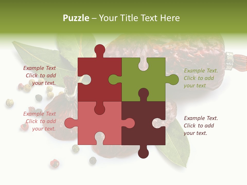 Pepper Cuisine Salame PowerPoint Template