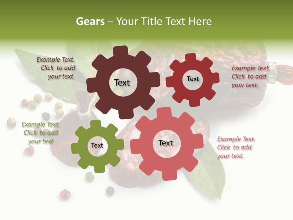 Pepper Cuisine Salame PowerPoint Template