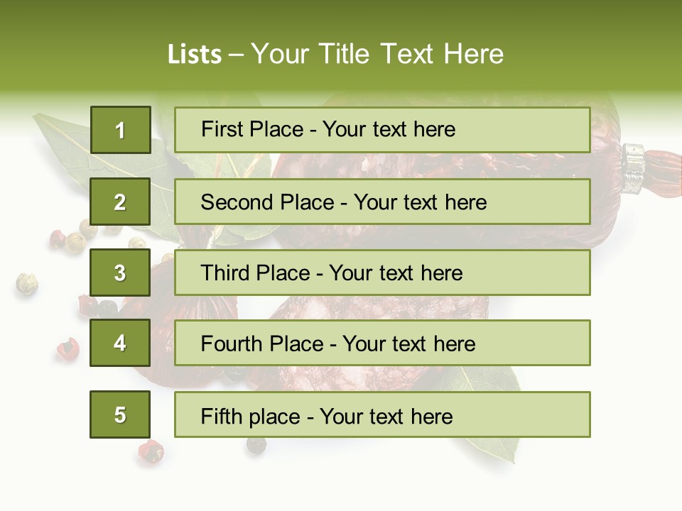 Pepper Cuisine Salame PowerPoint Template