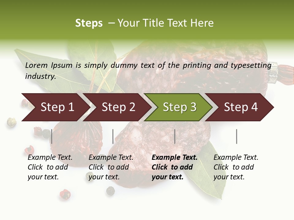 Pepper Cuisine Salame PowerPoint Template