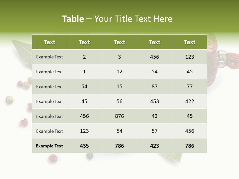 Pepper Cuisine Salame PowerPoint Template