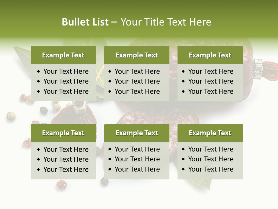 Pepper Cuisine Salame PowerPoint Template