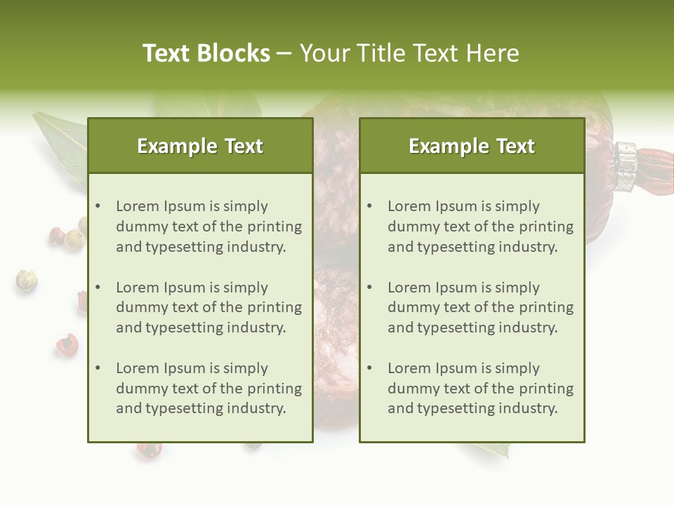 Pepper Cuisine Salame PowerPoint Template