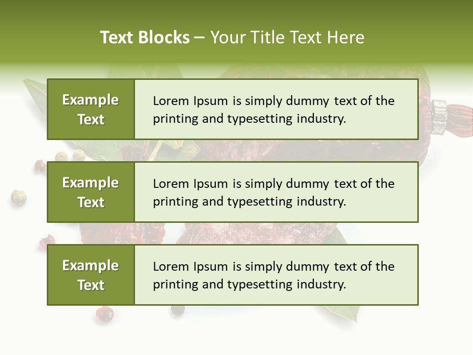 Pepper Cuisine Salame PowerPoint Template