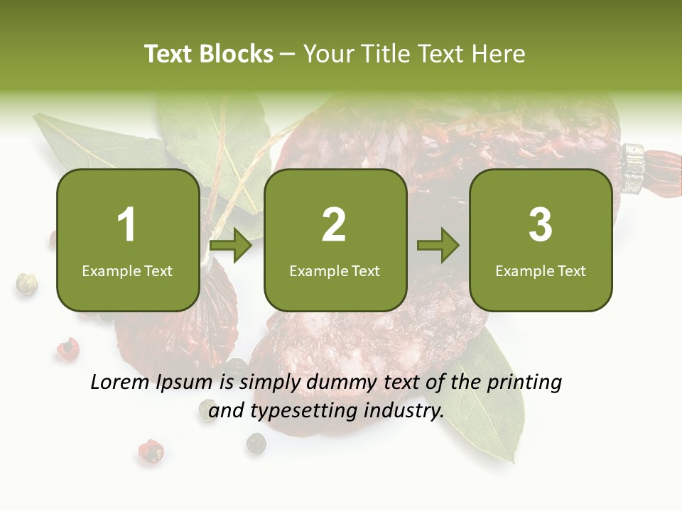 Pepper Cuisine Salame PowerPoint Template