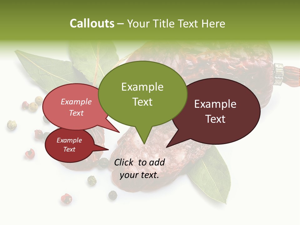 Pepper Cuisine Salame PowerPoint Template
