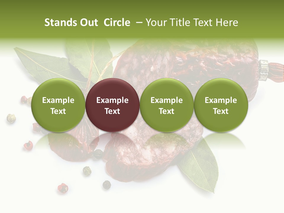 Pepper Cuisine Salame PowerPoint Template