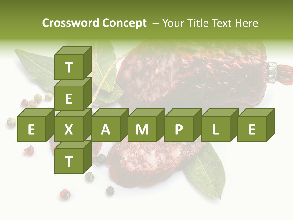Pepper Cuisine Salame PowerPoint Template