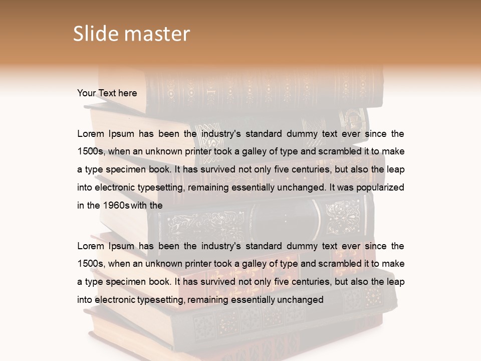 Information Reading Cover PowerPoint Template