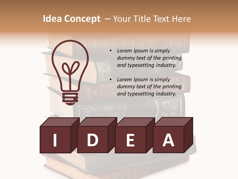 Information Reading Cover PowerPoint Template