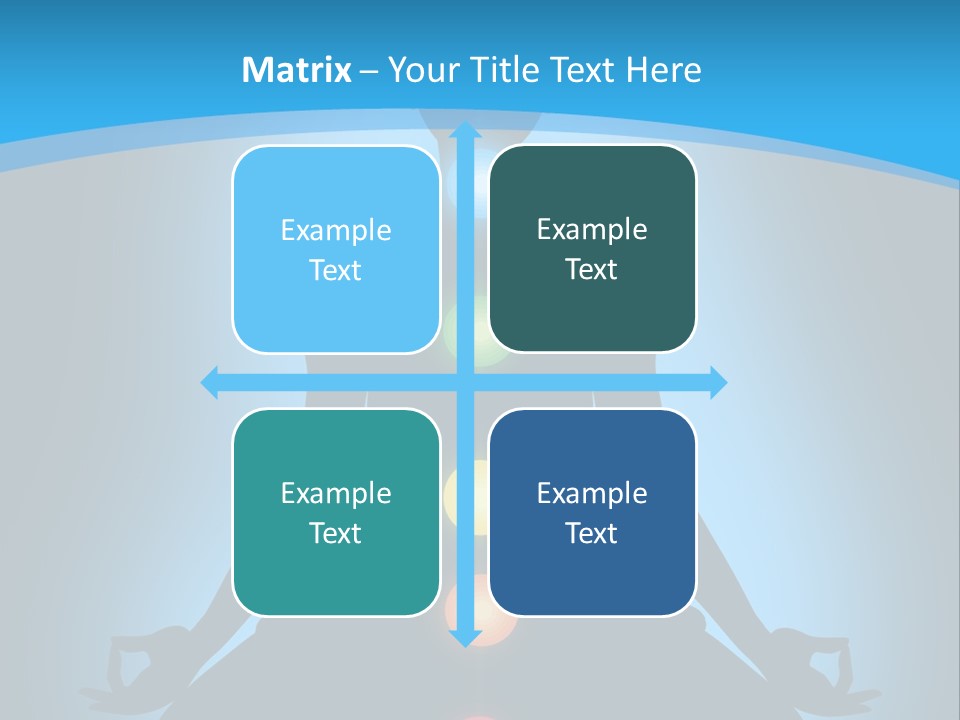 A Person Sitting In A Lotus Position With Seven Chakras PowerPoint Template