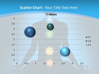A Person Sitting In A Lotus Position With Seven Chakras PowerPoint Template