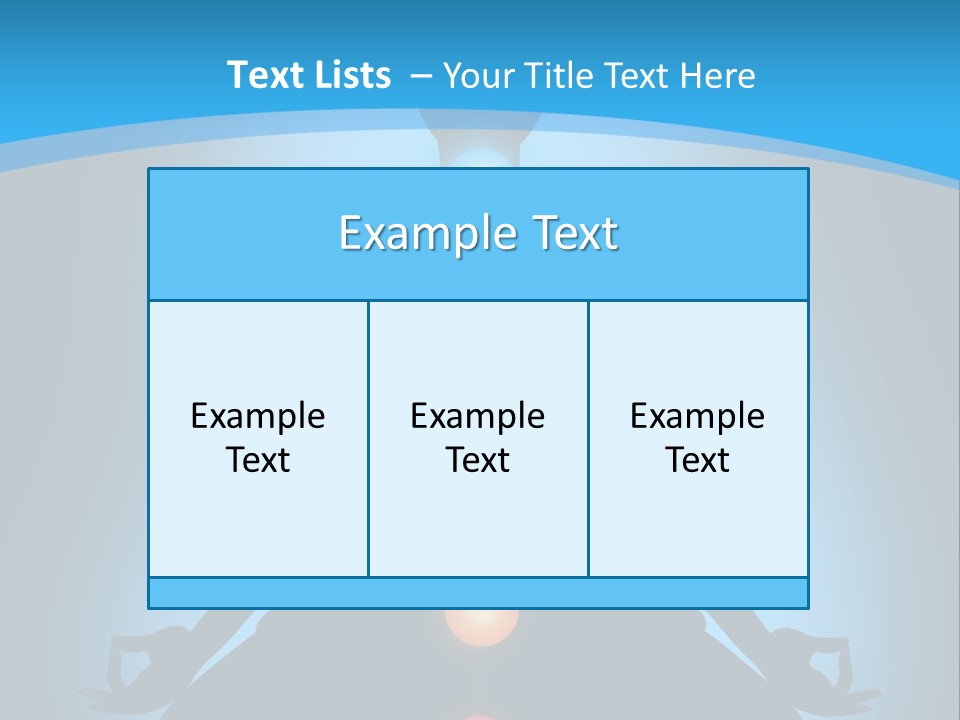 A Person Sitting In A Lotus Position With Seven Chakras PowerPoint Template