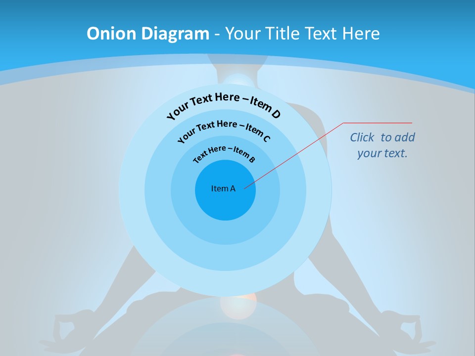 A Person Sitting In A Lotus Position With Seven Chakras PowerPoint Template