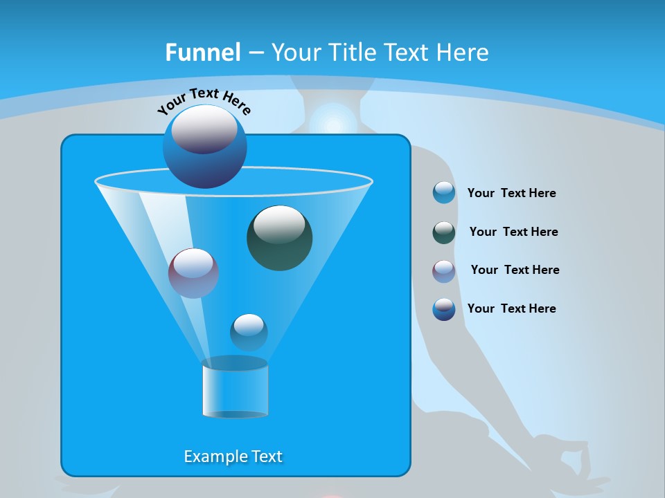 A Person Sitting In A Lotus Position With Seven Chakras PowerPoint Template