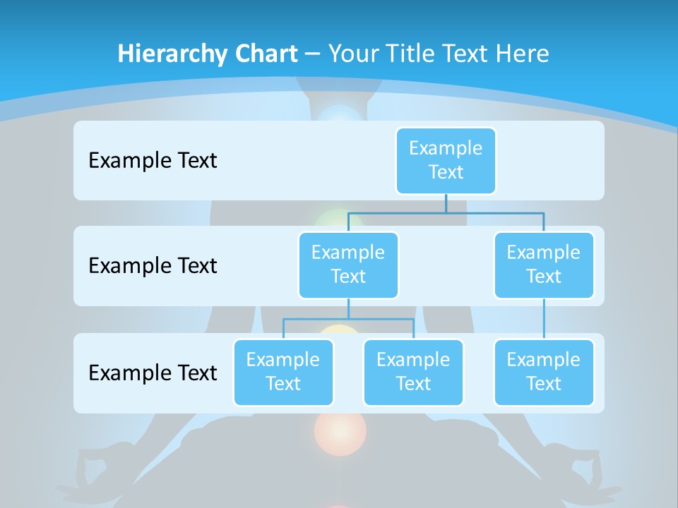 A Person Sitting In A Lotus Position With Seven Chakras PowerPoint Template
