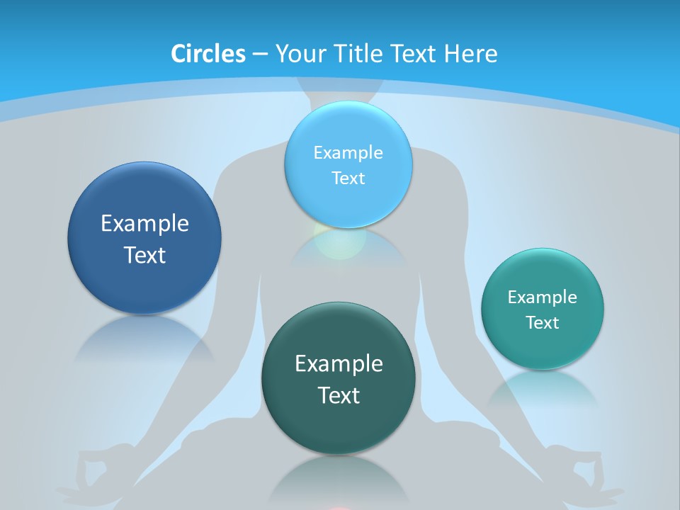 A Person Sitting In A Lotus Position With Seven Chakras PowerPoint Template