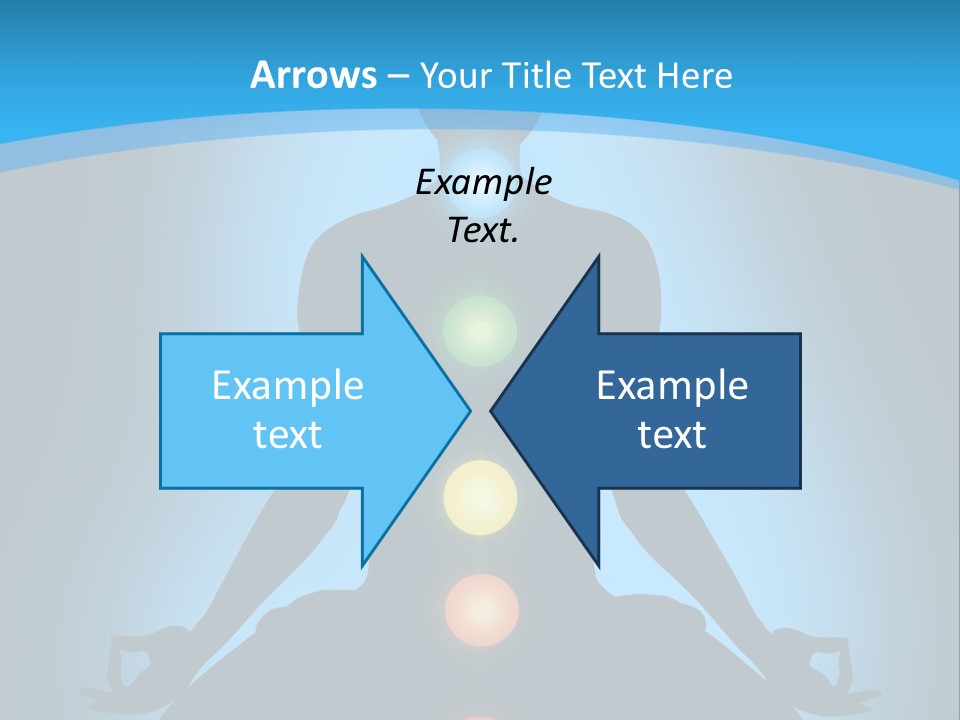 A Person Sitting In A Lotus Position With Seven Chakras PowerPoint Template