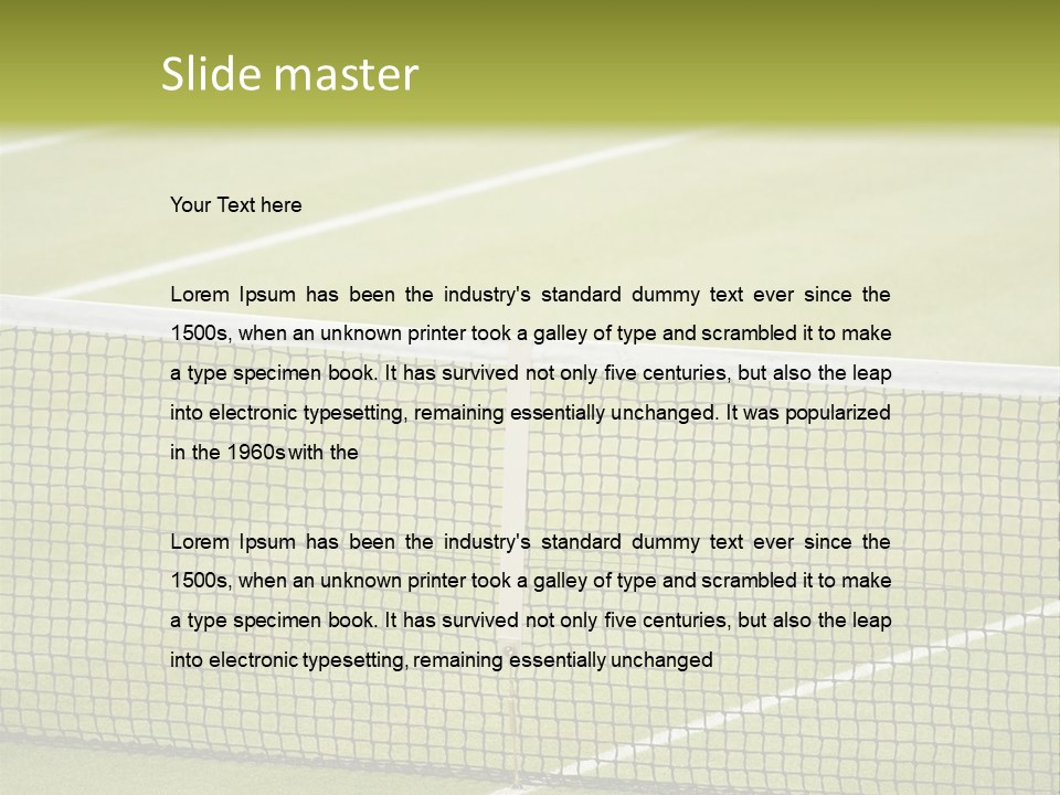 Close Up Backdrop Leisure PowerPoint Template