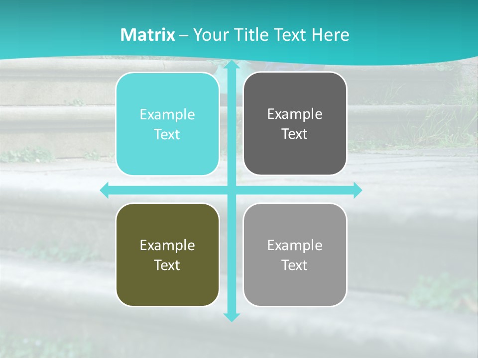 Stone Steps Disappointed Sitting PowerPoint Template