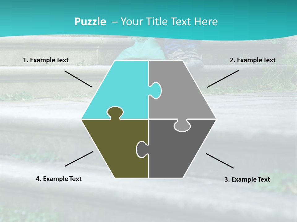 Stone Steps Disappointed Sitting PowerPoint Template