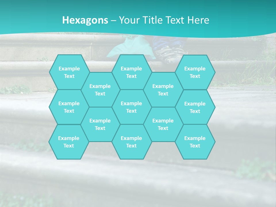 Stone Steps Disappointed Sitting PowerPoint Template
