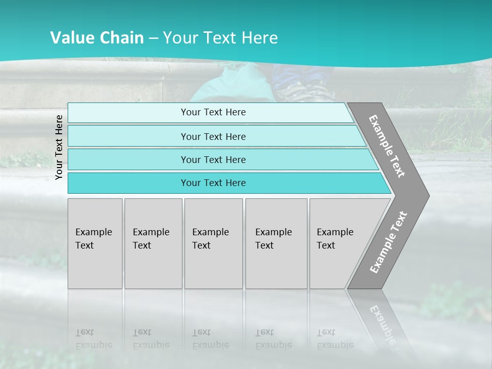 Stone Steps Disappointed Sitting PowerPoint Template