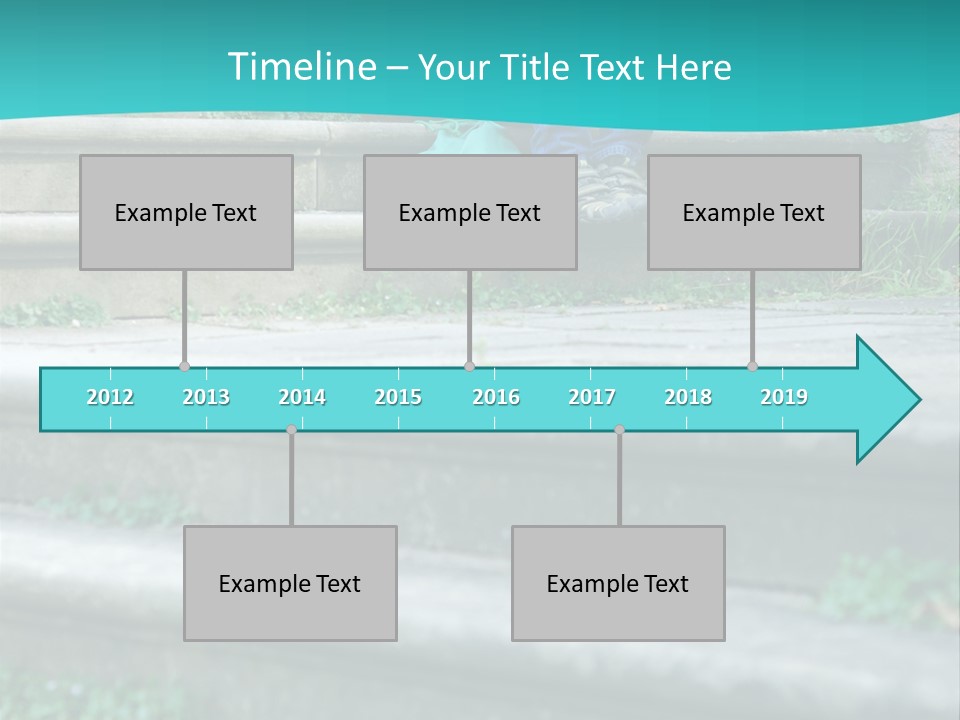 Stone Steps Disappointed Sitting PowerPoint Template