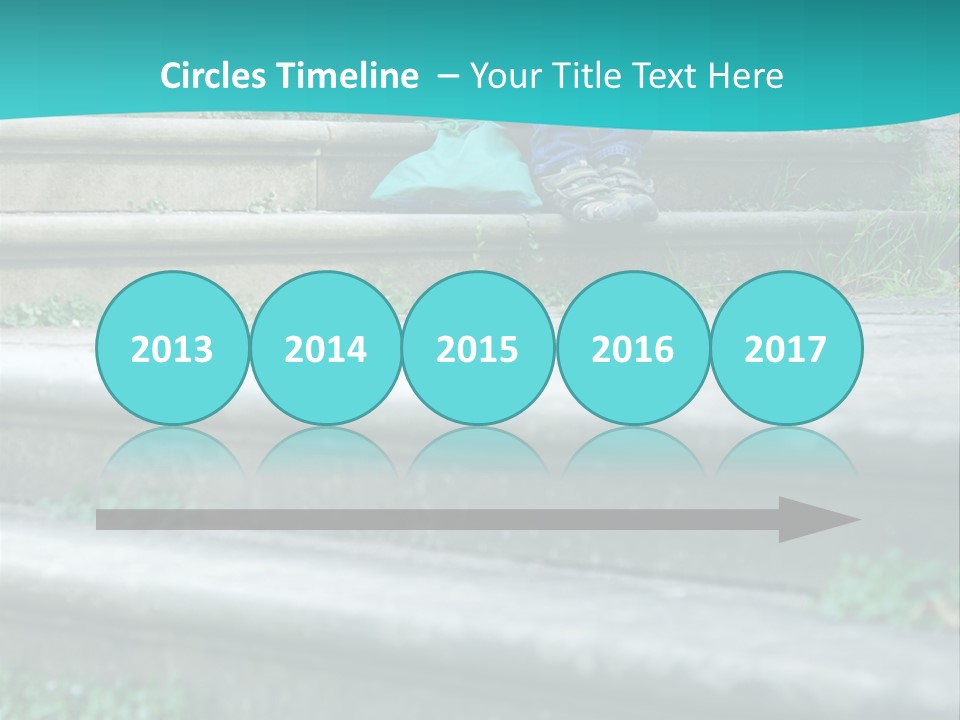 Stone Steps Disappointed Sitting PowerPoint Template