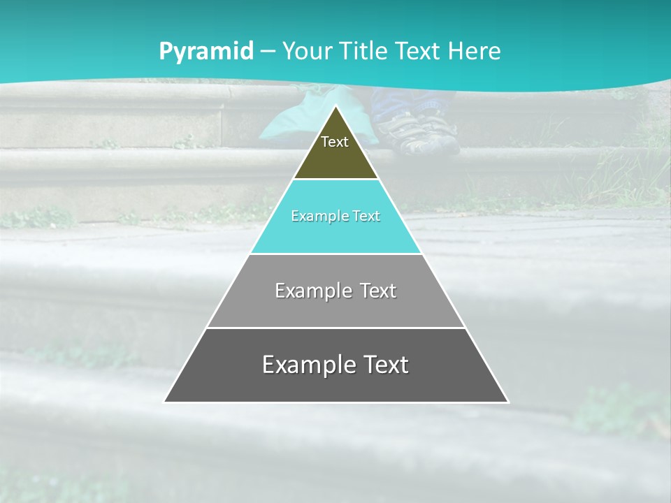 Stone Steps Disappointed Sitting PowerPoint Template