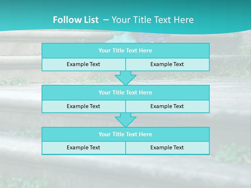 Stone Steps Disappointed Sitting PowerPoint Template