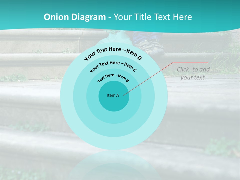 Stone Steps Disappointed Sitting PowerPoint Template
