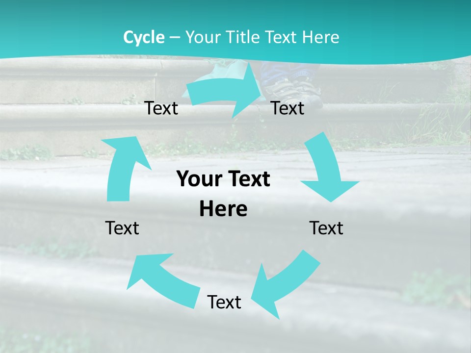 Stone Steps Disappointed Sitting PowerPoint Template