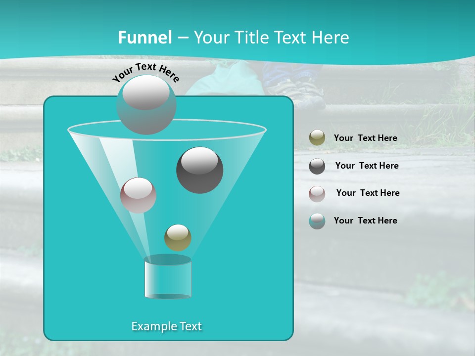 Stone Steps Disappointed Sitting PowerPoint Template