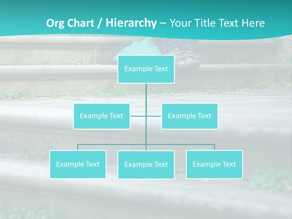Stone Steps Disappointed Sitting PowerPoint Template