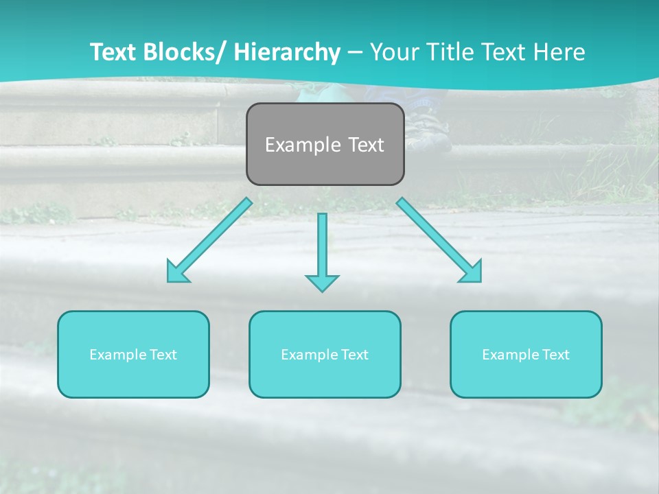 Stone Steps Disappointed Sitting PowerPoint Template