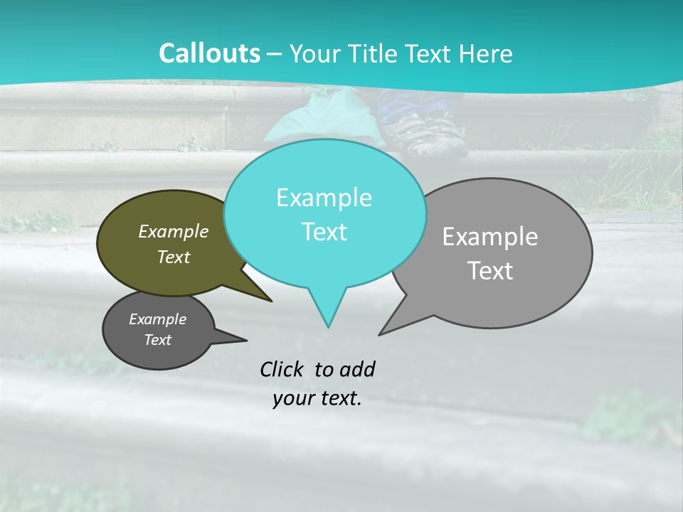Stone Steps Disappointed Sitting PowerPoint Template