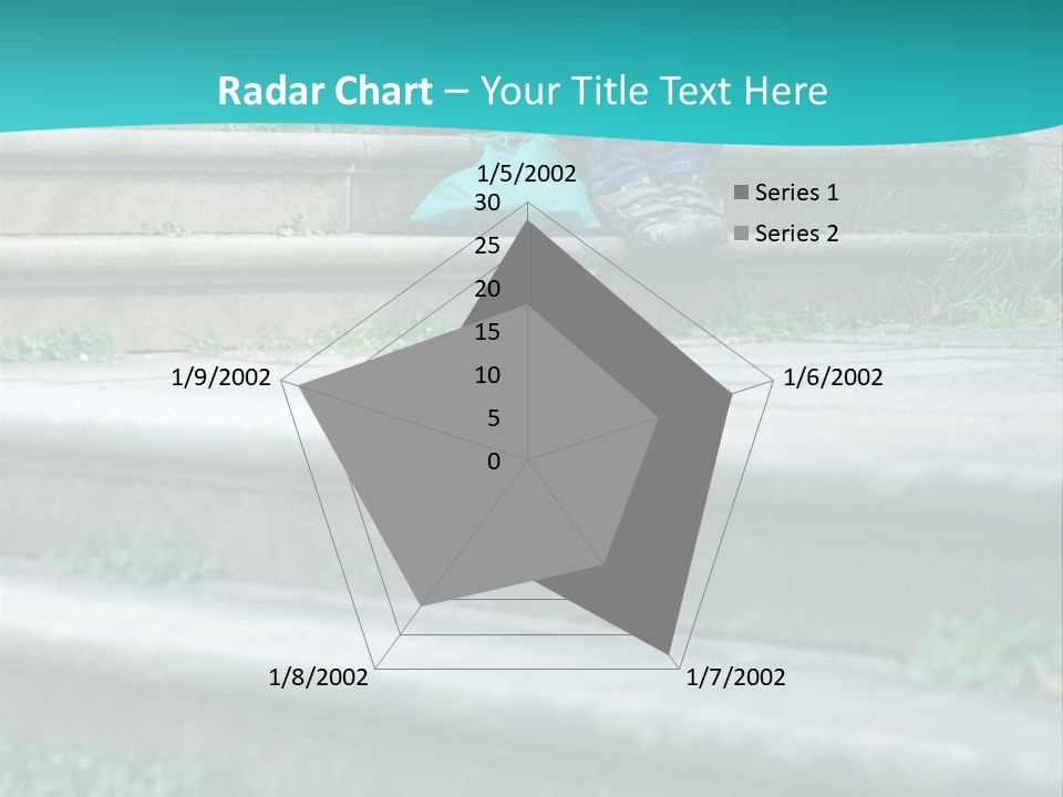 Stone Steps Disappointed Sitting PowerPoint Template